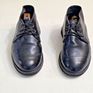 RED WING Men's Sz 11D Black Harness Leather Foreman Chukka 9216 Vibram 2060 Sole
